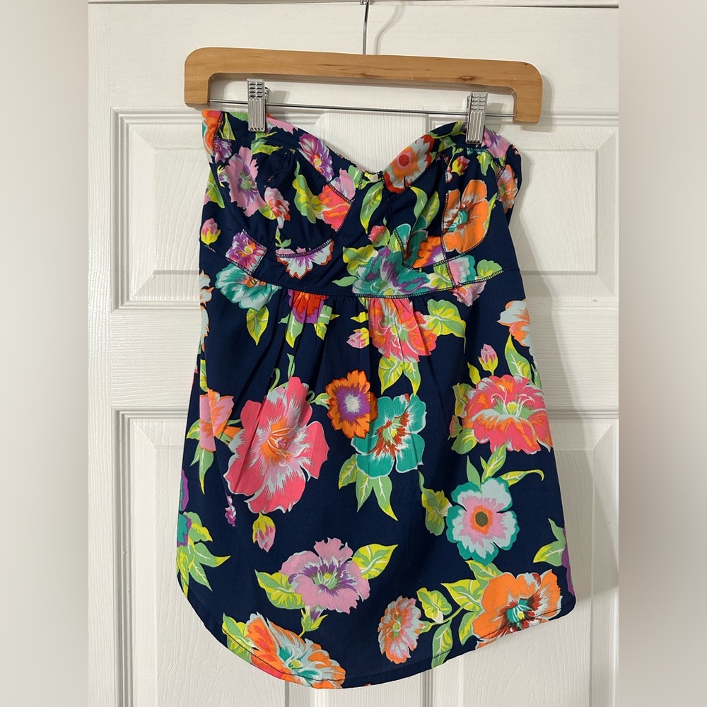 Roxy Floral Strapless Top